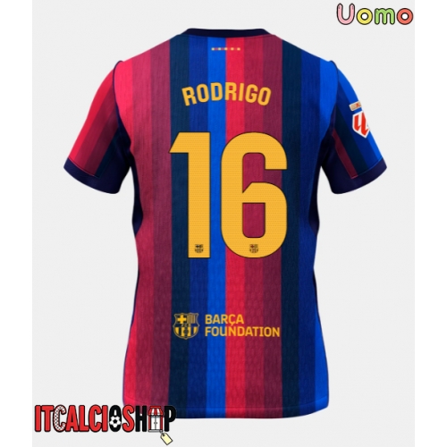 Barcelona Rodri Hernandez #16 Prima Maglia 2026-27 Manica Corta